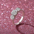 2/4Carat Real Moissanite Diamond Rings with Certificate S925