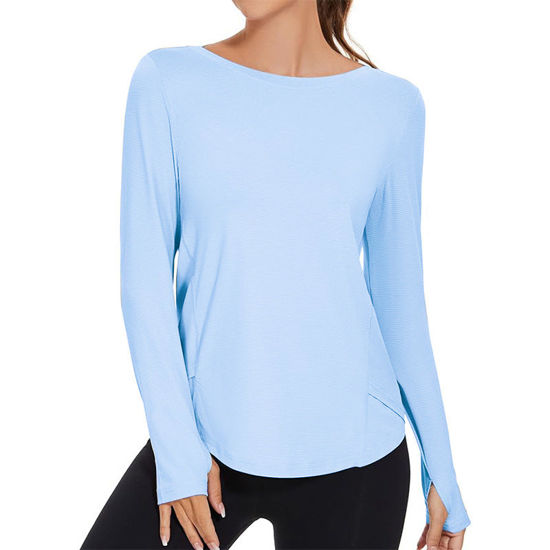 Women Sunscreen Sports Loose Blouse Tennis T-Shirt