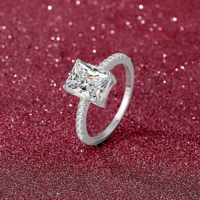 3ct Moissanite Ring  925 Silver Eternity