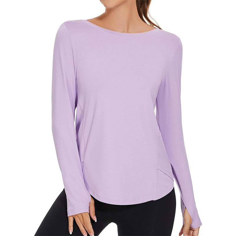 Women Sunscreen Sports Loose Blouse Tennis T-Shirt