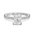 Lab Created Sapphire High Carbon Diamond Gemstone 100% 925 Sterling Silver Wedding Engagement Rings Fine Jewelry Gifts