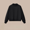 Women's Mock Neck Crewneck Sweatshirt