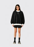 BRYNSA Fleece Oversized Crewneck Sweatshirt