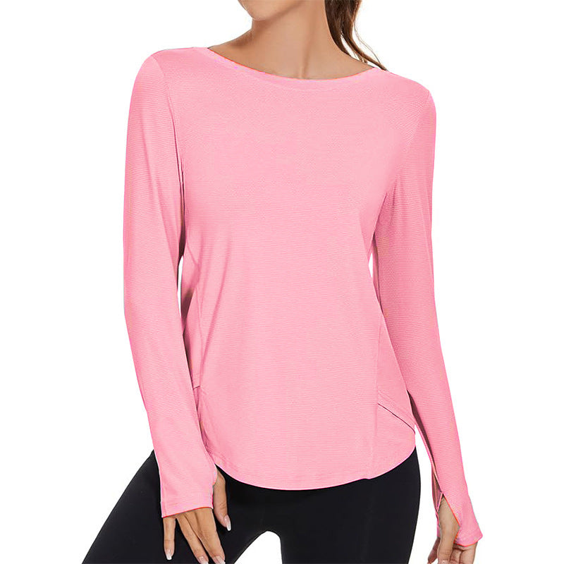 Women Sunscreen Sports Loose Blouse Tennis T-Shirt