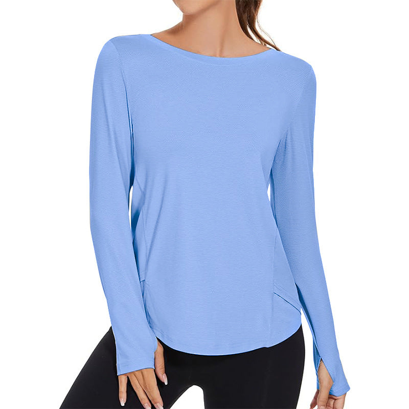 Women Sunscreen Sports Loose Blouse Tennis T-Shirt