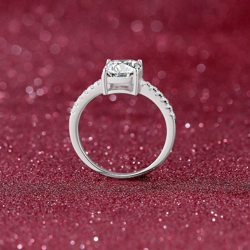 3ct Moissanite Ring  925 Silver Eternity