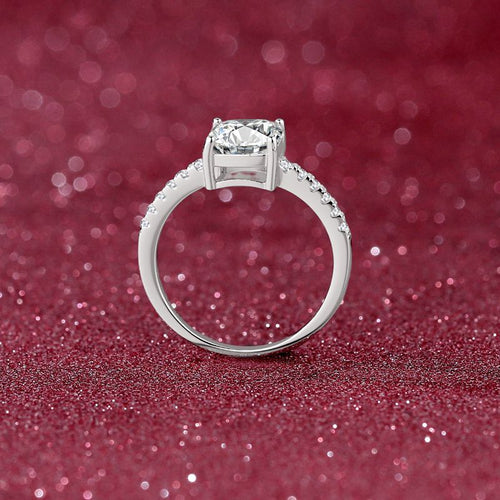3ct Moissanite Ring  925 Silver Eternity