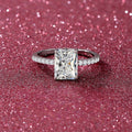 3ct Moissanite Ring  925 Silver Eternity