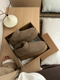 Platform Winter Wool Snow Boots