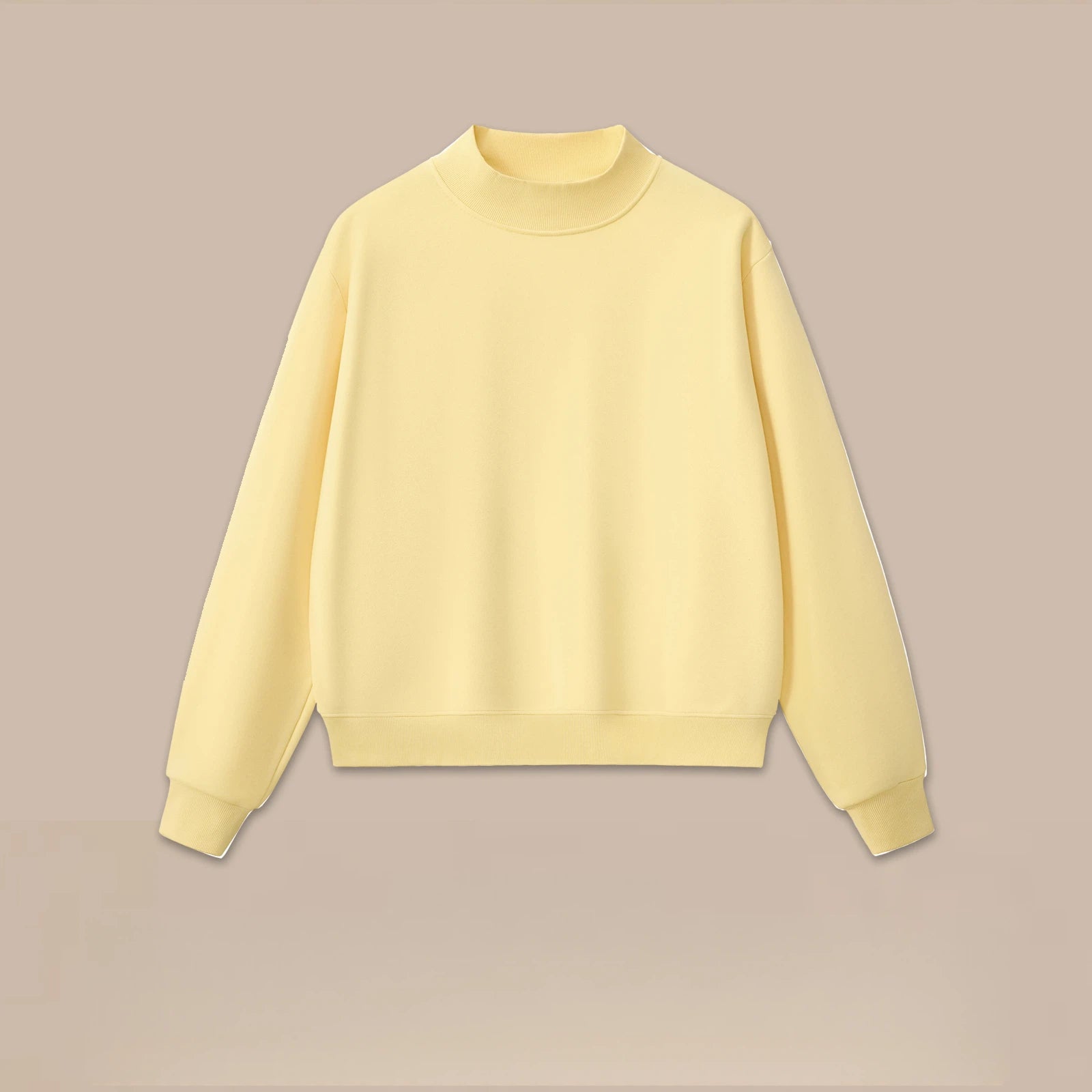 Women's Mock Neck Crewneck Sweatshirt