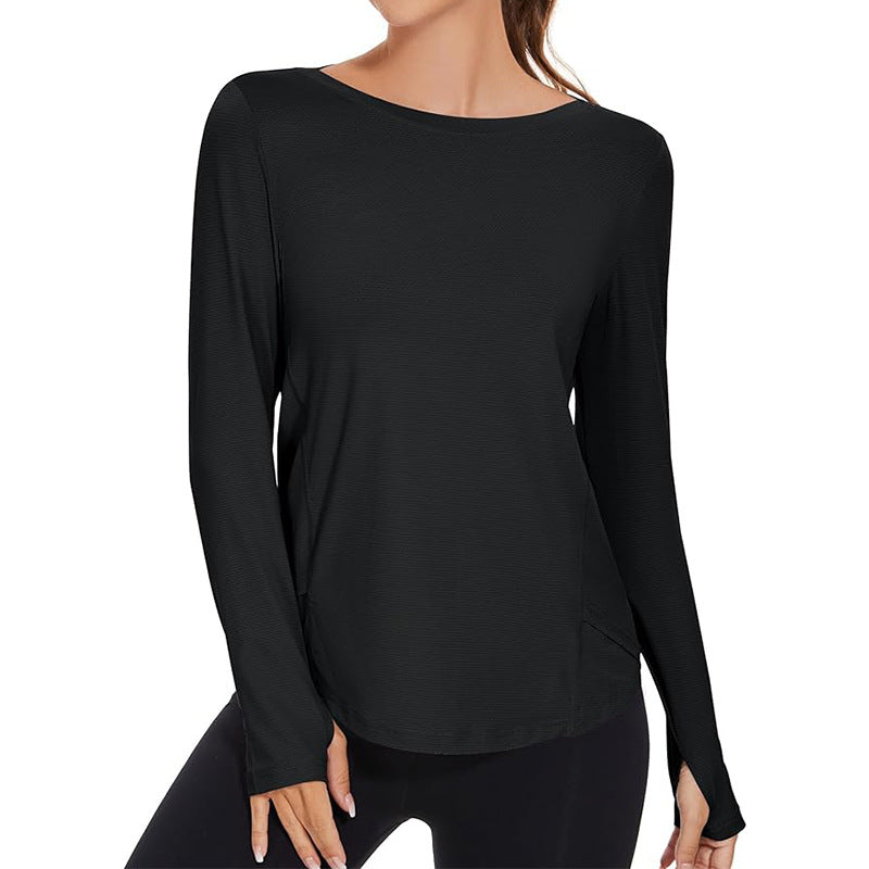Women Sunscreen Sports Loose Blouse Tennis T-Shirt