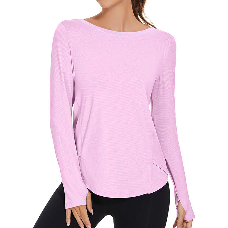 Women Sunscreen Sports Loose Blouse Tennis T-Shirt