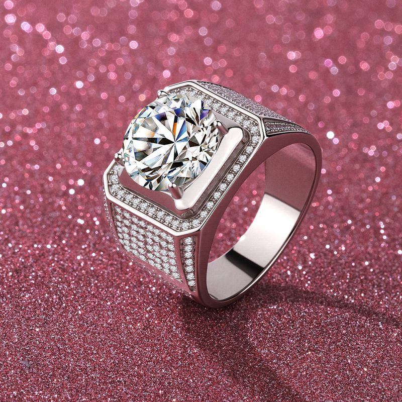 Four-claw Starry Ring 5 Carat Moissanite PT950