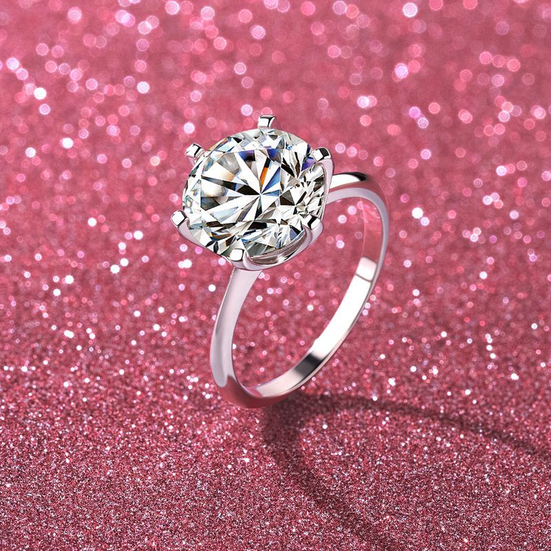 Classic Six-claw Ring 3 Carat Moissanite S925