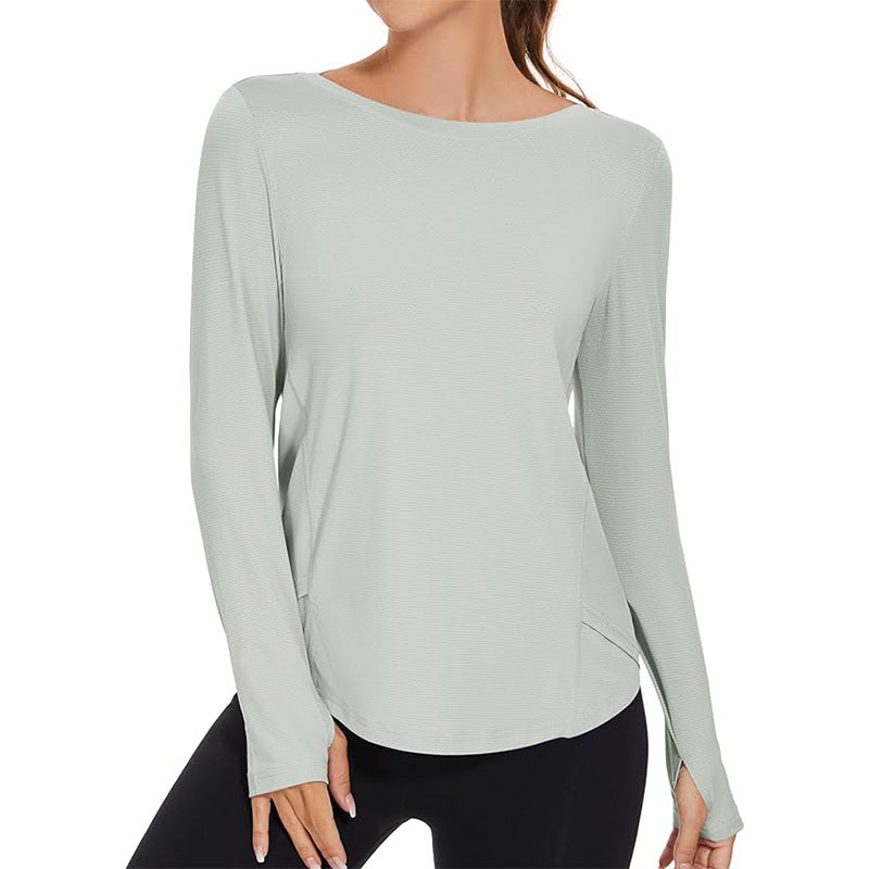 Women Sunscreen Sports Loose Blouse Tennis T-Shirt
